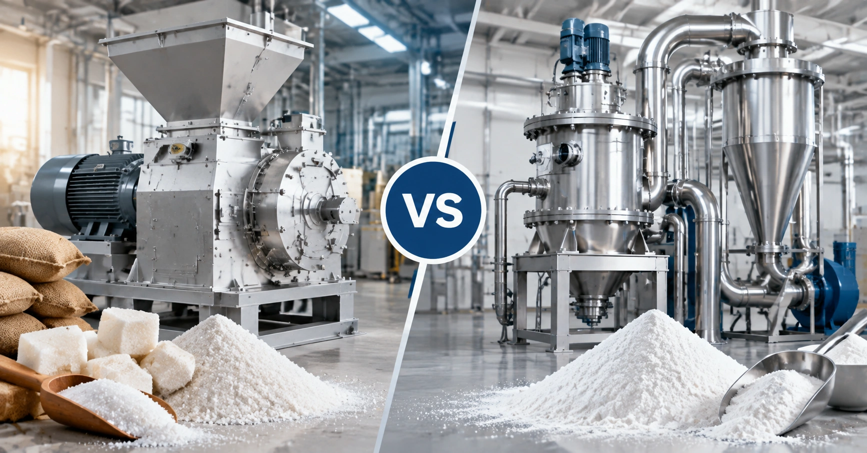 Pneumatic conveying system for flour handling in biscuit manufacturing